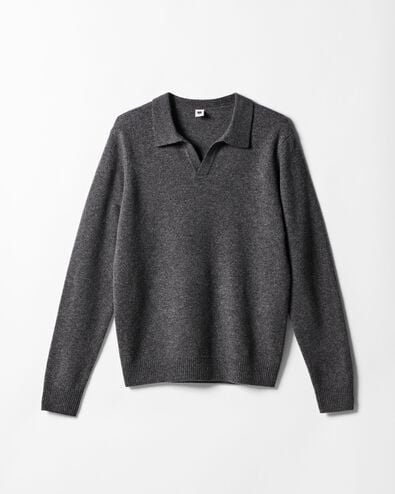Herrenpullover, Ronin, gestrickt graumeliert graumeliert - 2170040GREYMELANGE - HEMA