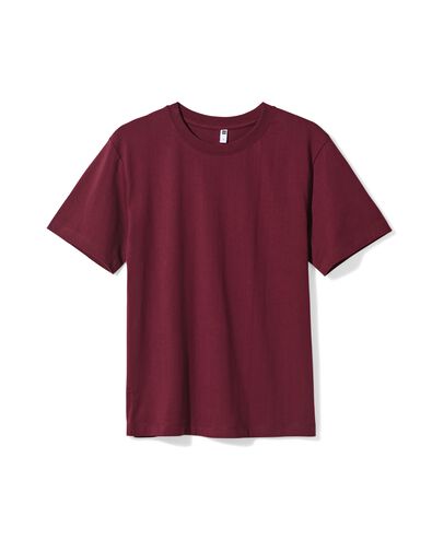 t-shirt Larissa femme coupe classique bordeaux bordeaux - 36306670BURGUNDYRED - HEMA