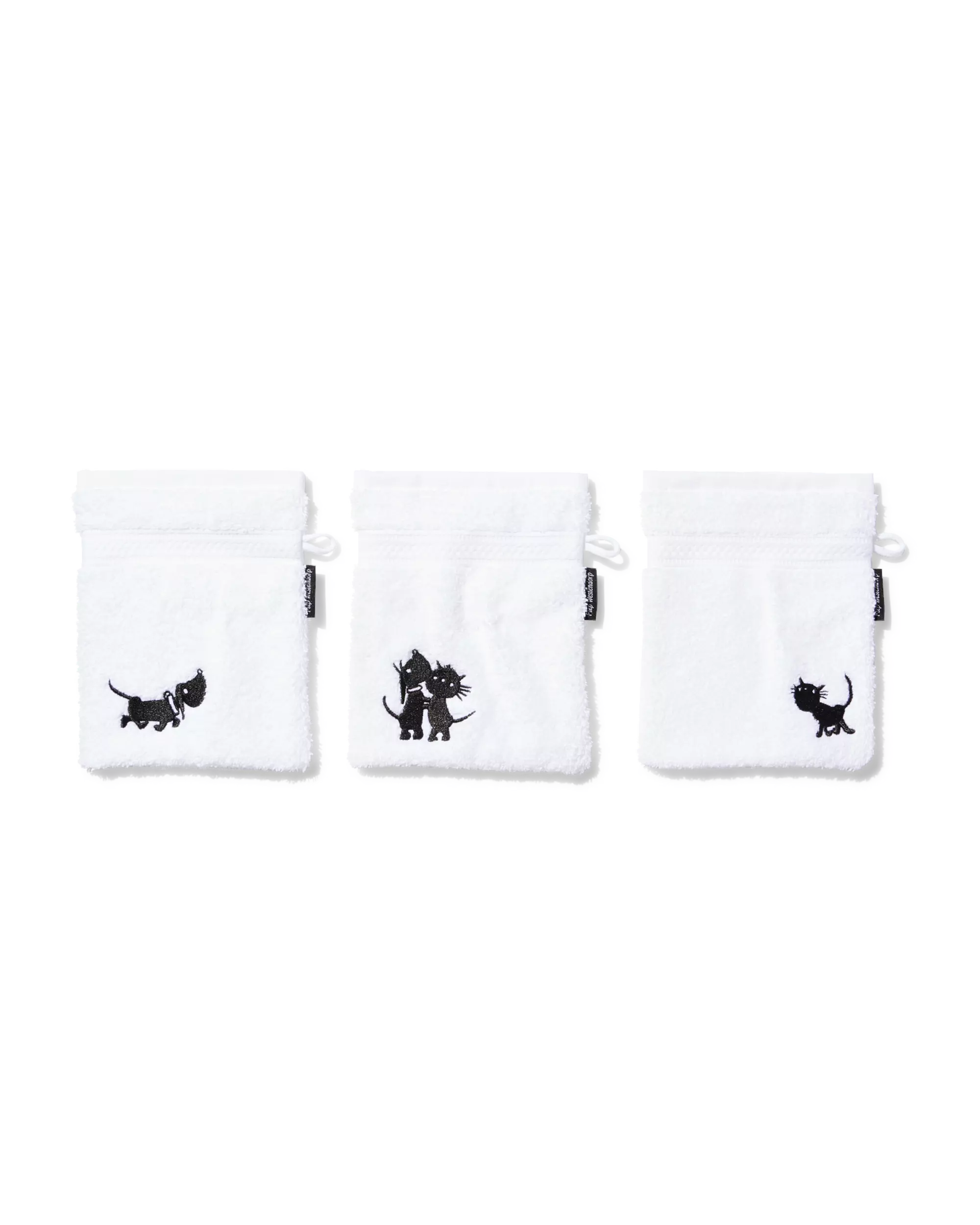 Takkie en Siepie washandjes 21x16cm zware kwaliteit - 3 stuks
