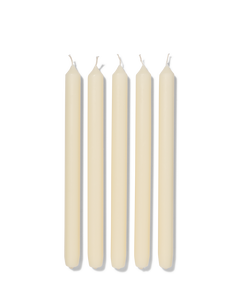 12 bougies longues Ø2.2x29 ivoire