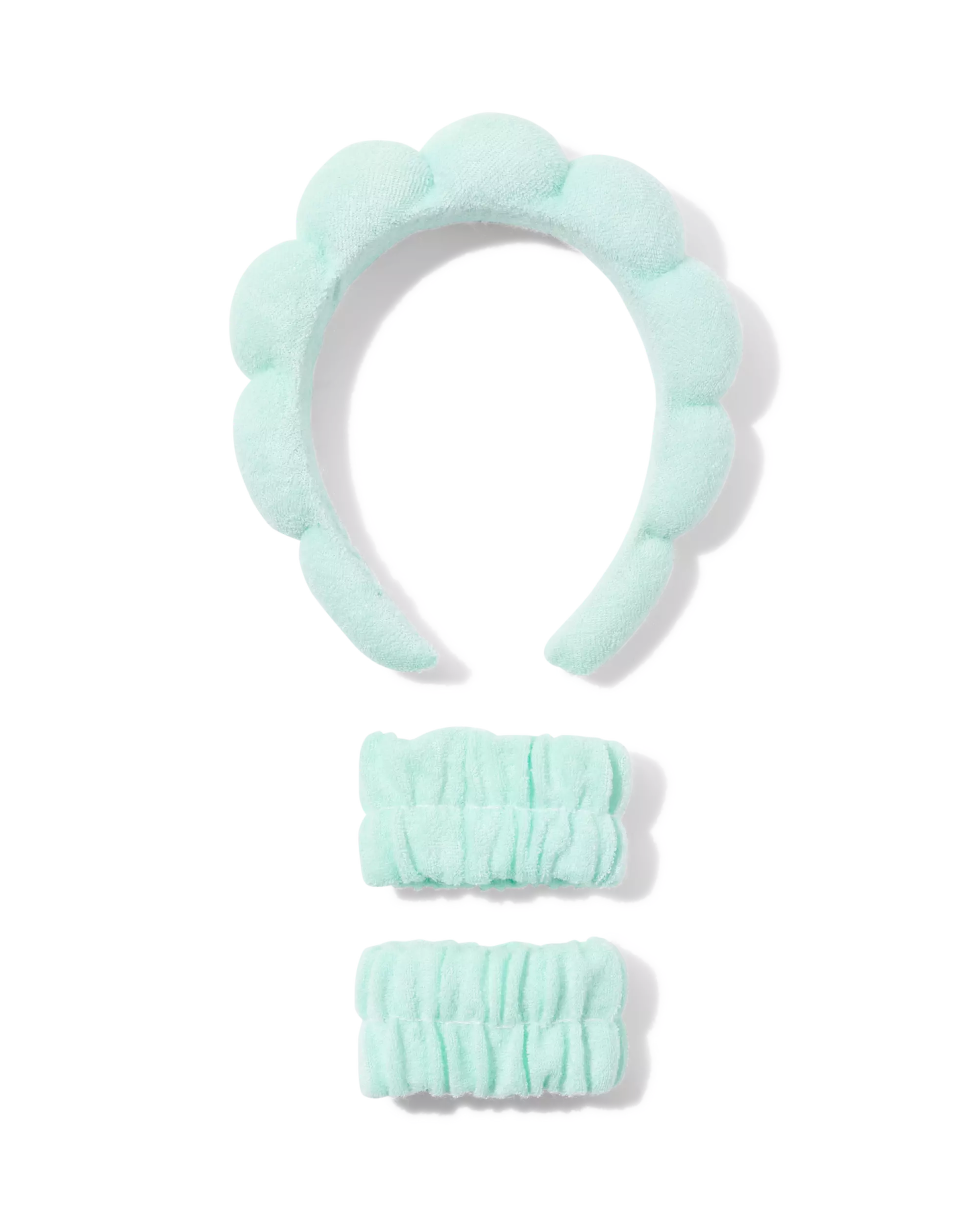Make-up-Haarband mit Armbändern 