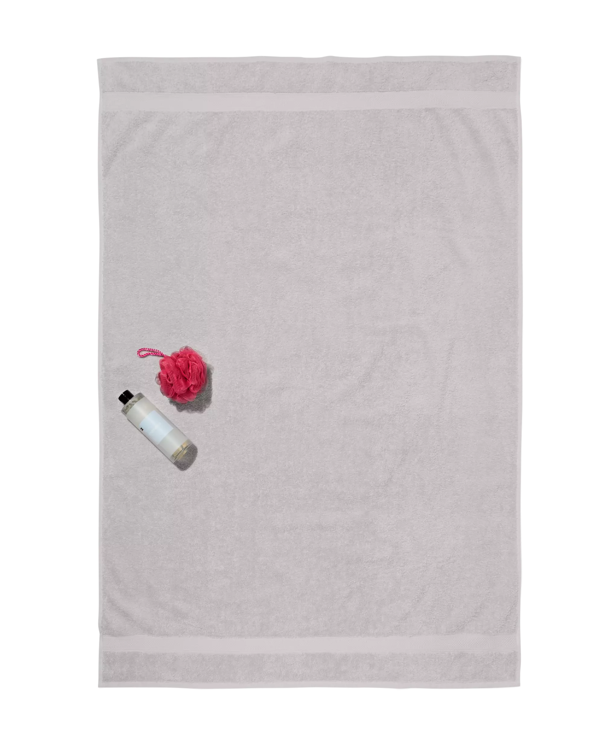 serviette de bain 100x150 qualité épaisse gris clair