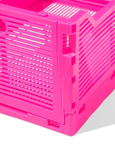 Buchstabentafel-Klappkiste, recycelt, M, pink knallrosa M  30 x 40 x 17 - 39800024 - HEMA