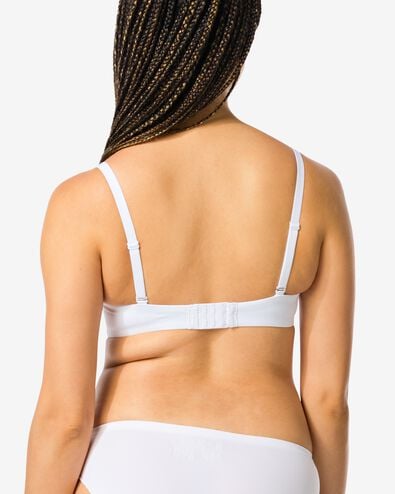 voorgevormde bh zonder beugel recycled/micro wit wit - 21870480WHITE - HEMA