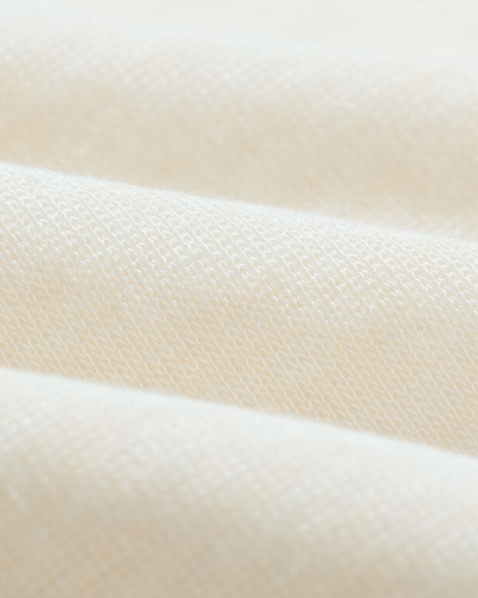 t-shirt femme Lora maille fine polyester recycl&eacute; blanc cass&eacute; blanc cass&eacute; - 36214330OFFWHITE - HEMA