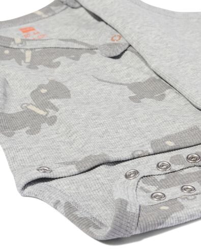 Takkie body jersey meegroei grijsmelange grijsmelange - 33455720GREYMELANGE - HEMA