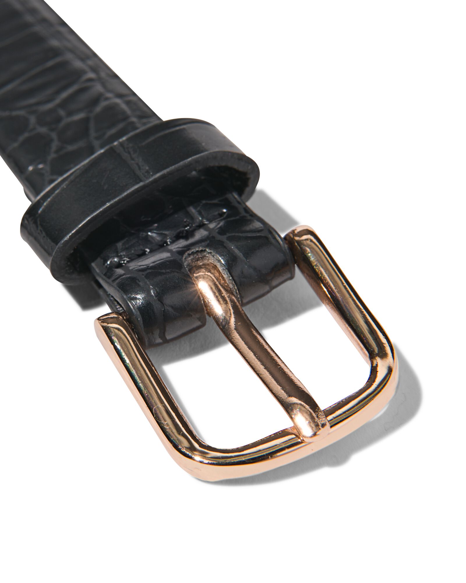 ceinture femme &agrave; imprim&eacute; animal 2,3cm noir noir - 16360150BLACK - HEMA