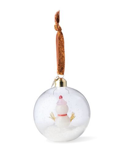 kersthanger ⌀8cm glas sneeuwpop - 25102158 - HEMA