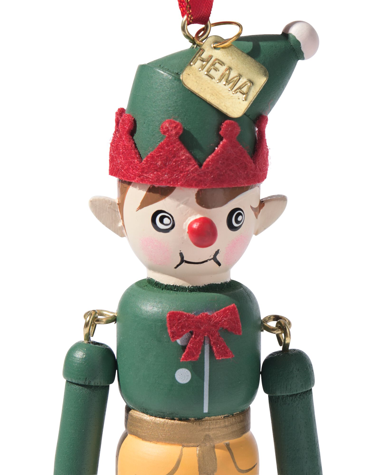 kersthanger 14cm hout elf - 25102029 - HEMA