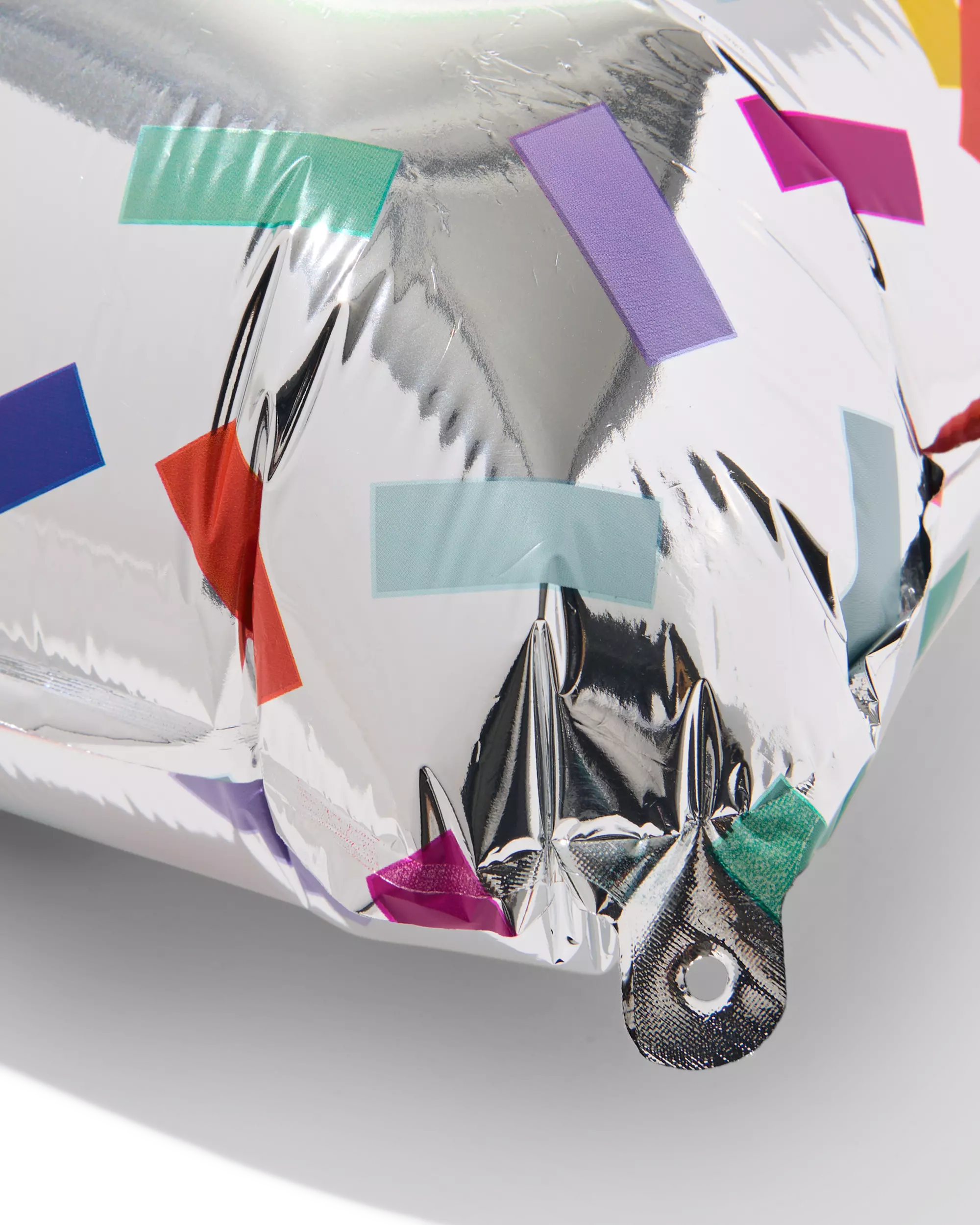 folieballon cijfer 1 60cm confetti