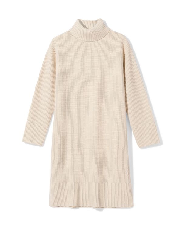 Damenkleid, Regular Fit, Strick beige beige - 36307290BEIGE - HEMA