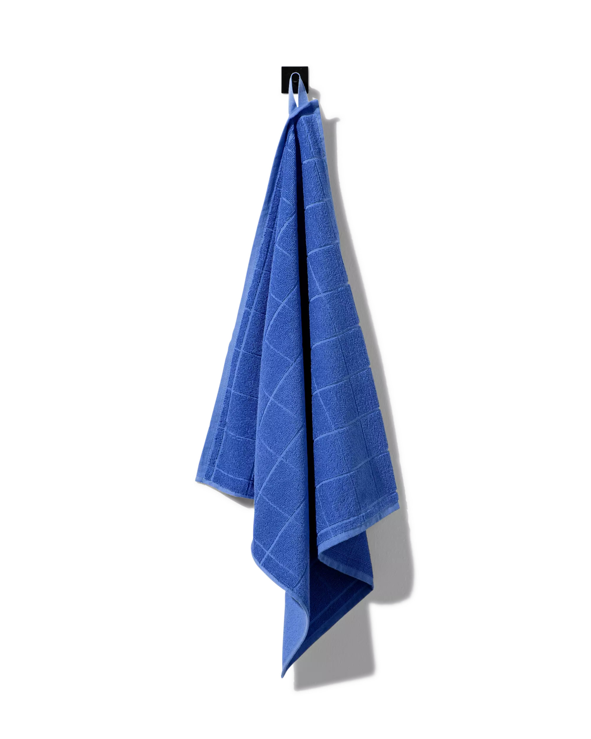 essuie-mains 50x50 coton bleu
