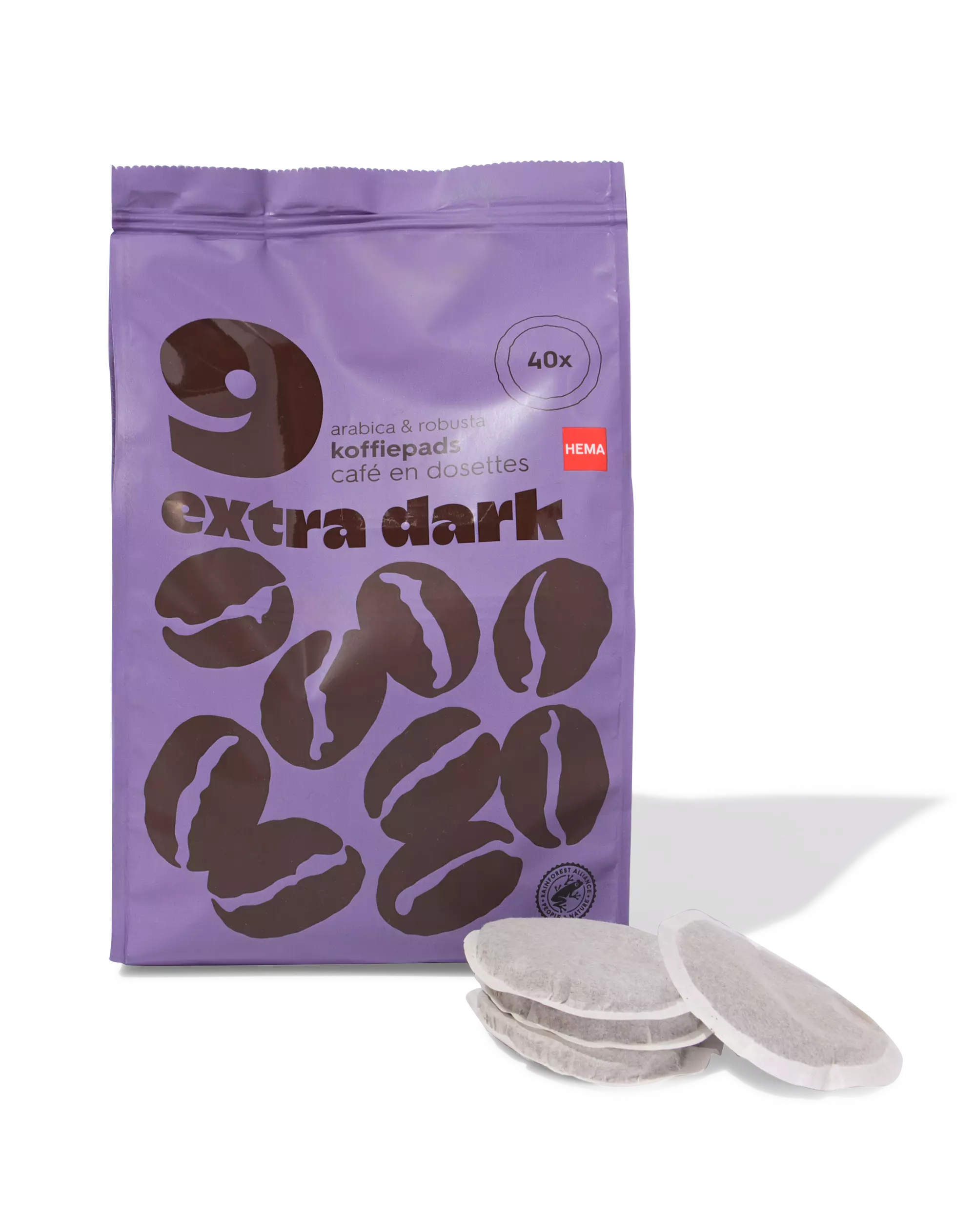 dosettes de café extra dark - lot de 40