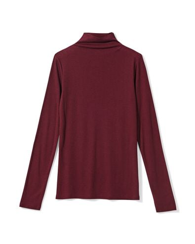 t-shirt femme Lora maille fine bordeaux bordeaux - 36214350BURGUNDYRED - HEMA