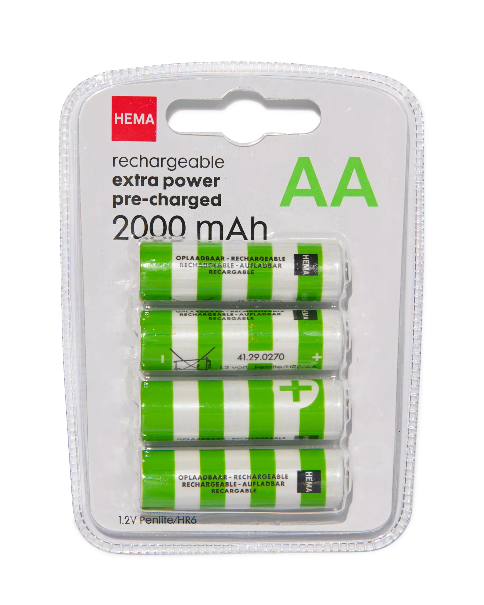 4 piles AA 2000mAh rechargeables