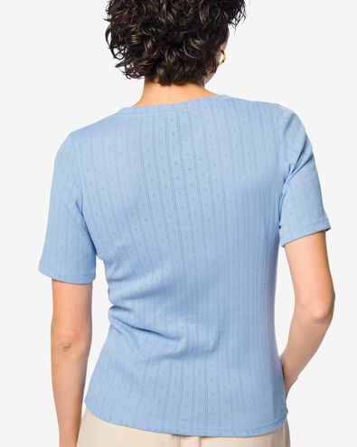 t-shirt femme Colette bleu clair bleu clair - 36212860LIGHTBLUE - HEMA
