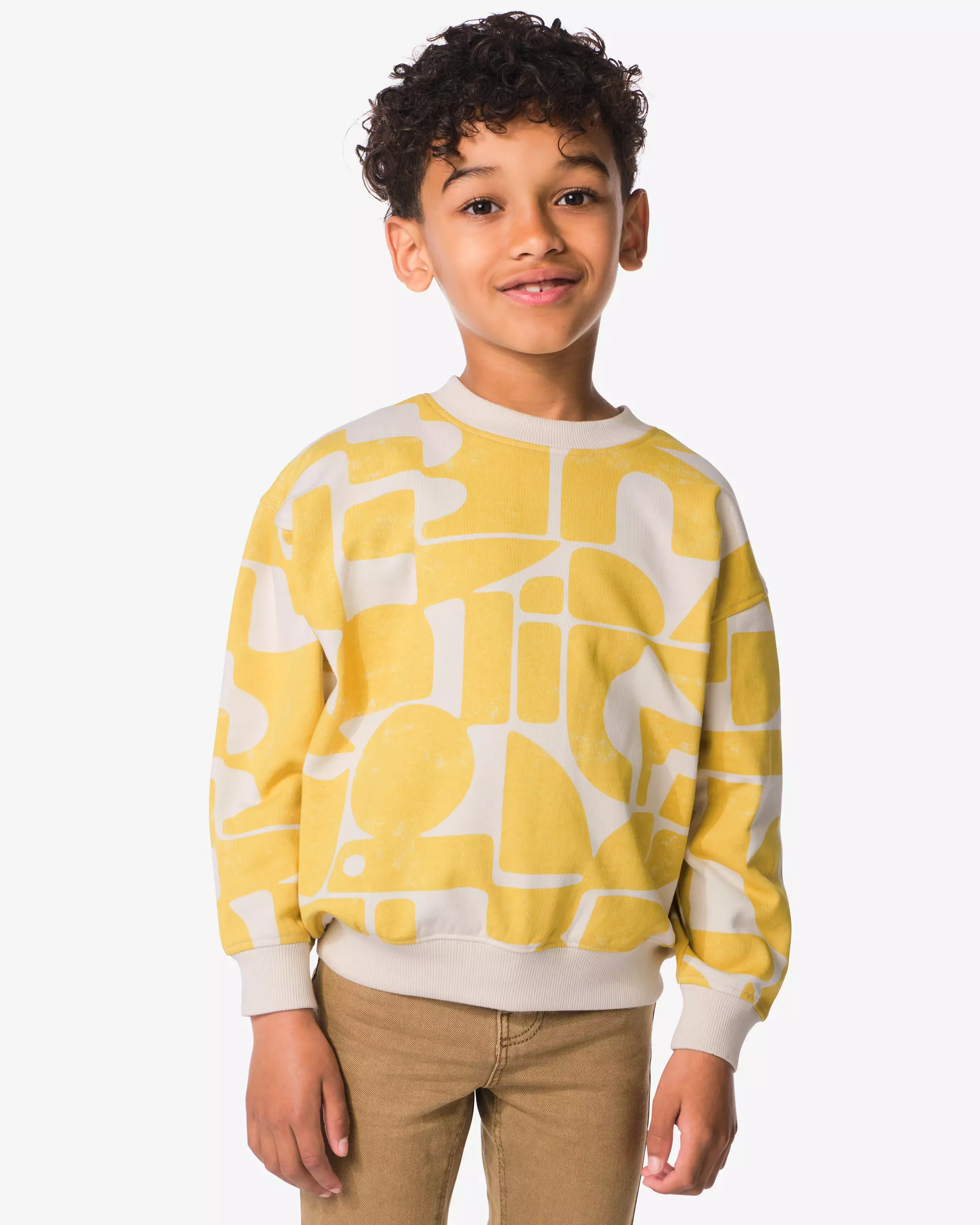 kindertrui sweatstof abstract