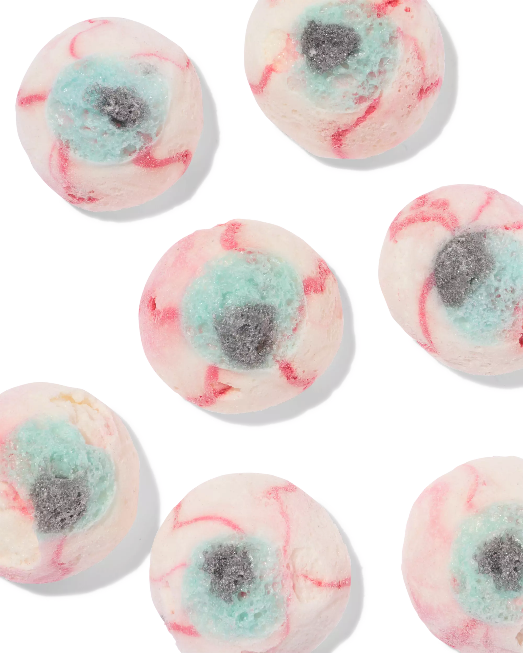 bonbons en forme d'yeux lyophilisés halloween 57 g