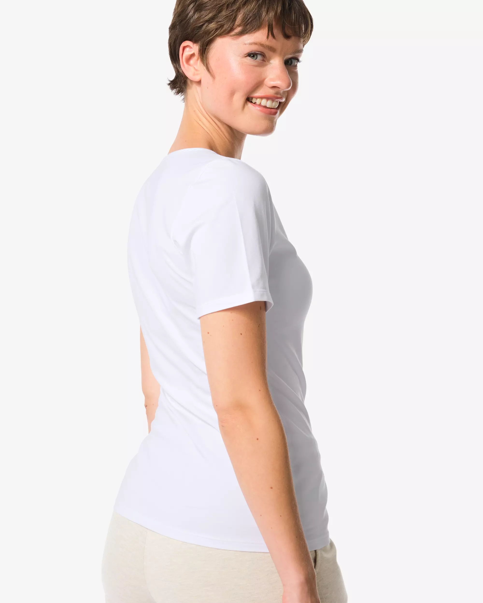 Damen-T-Shirt, perfekter Komfort, Baumwolle