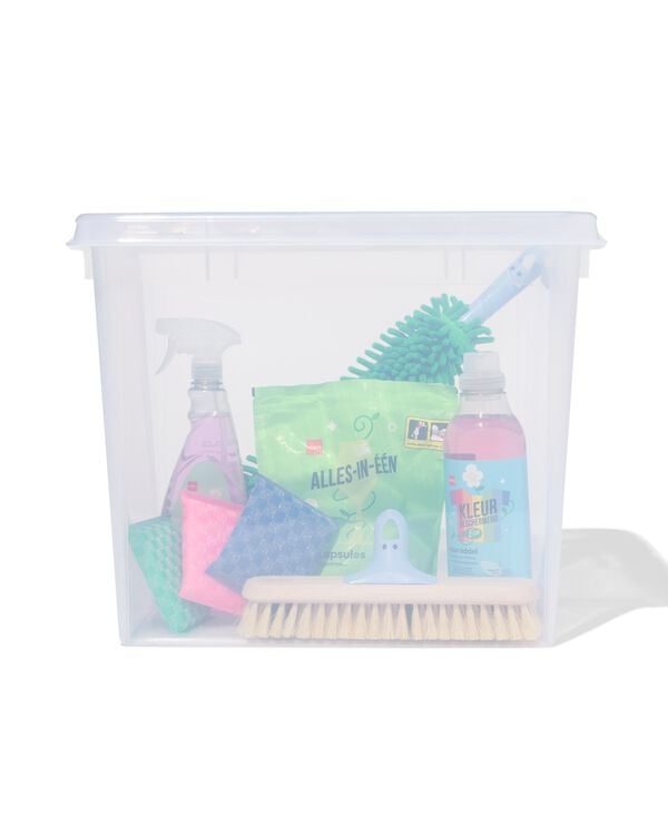 opbergbox 52L London transparant 50x39x41 50 x 39 x 41 - 39822321L50X39X41 - HEMA