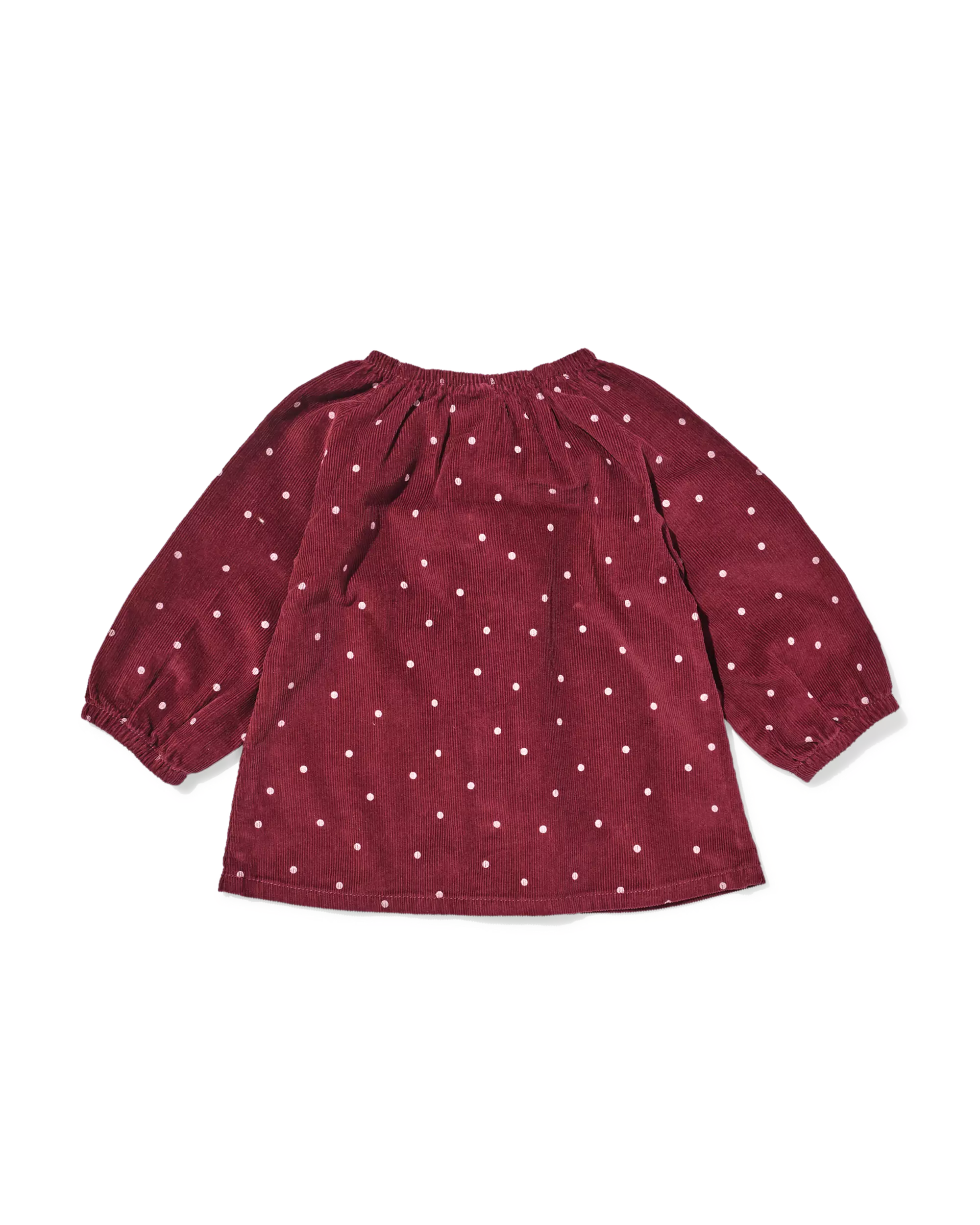 Babykleid in A-Linie aus Kord mit Punkten