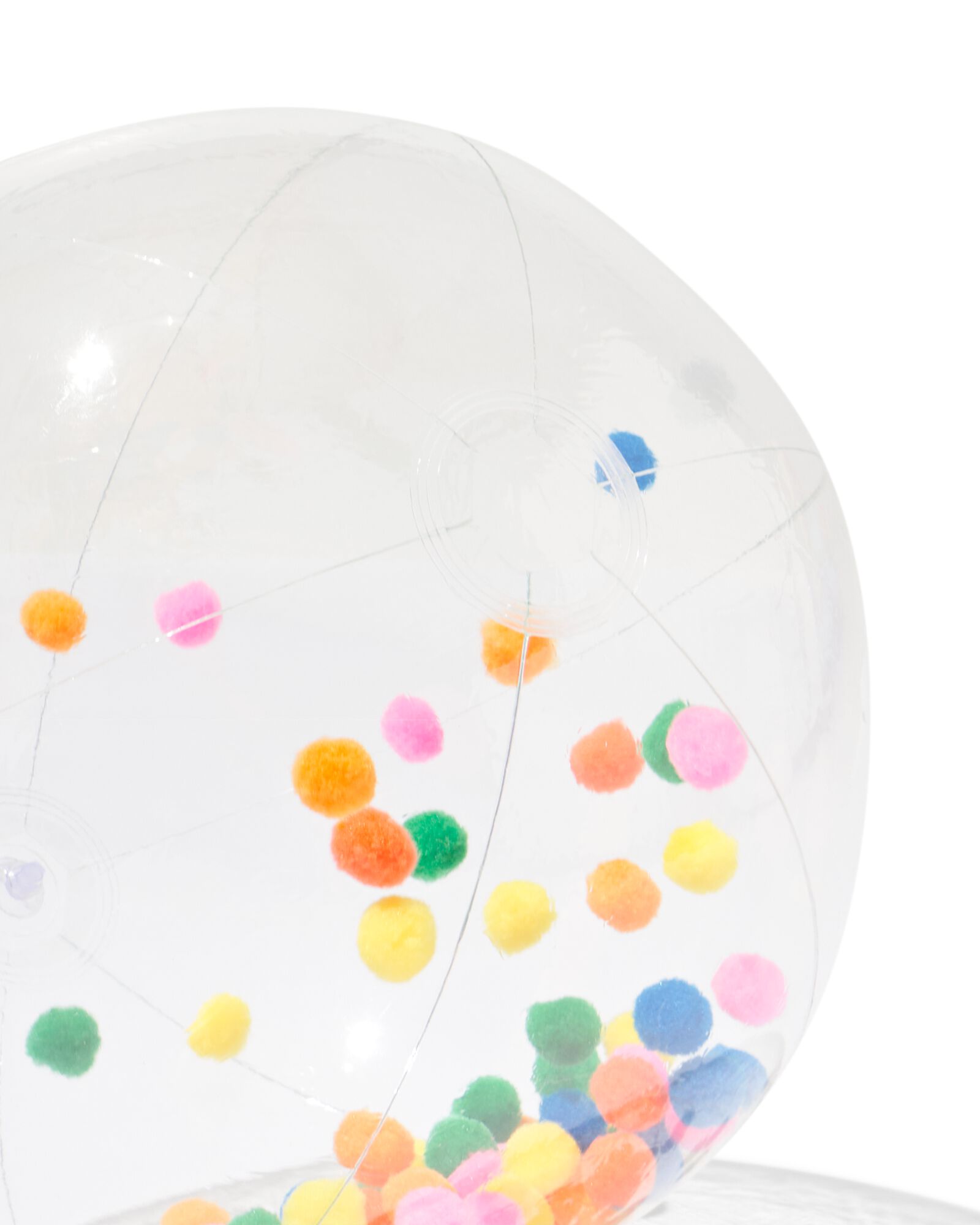 ballon de plage ⌀51cm pompons - 15800075 - HEMA