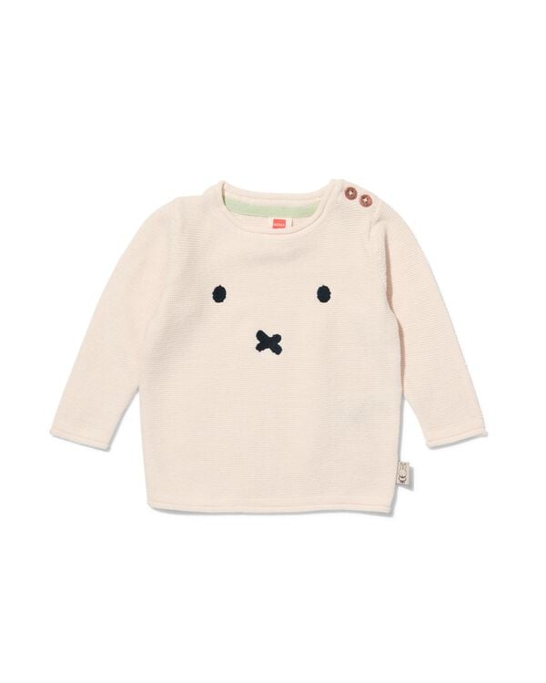 Newborn-Strickpullover, Miffy eierschalenfarben eierschalenfarben - 33471310OFFWHITE - HEMA