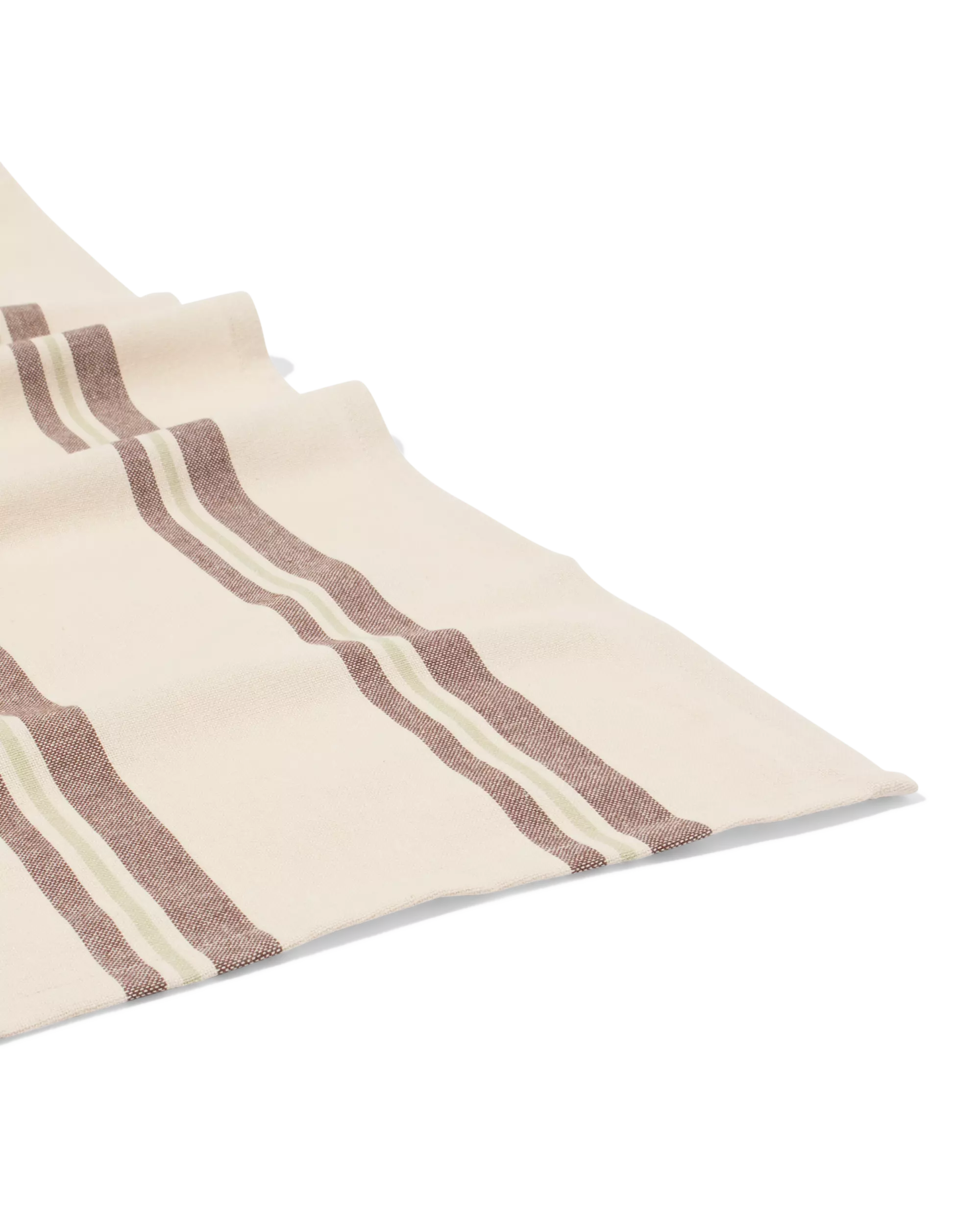 nappe XL 320x145cm coton rayures marron