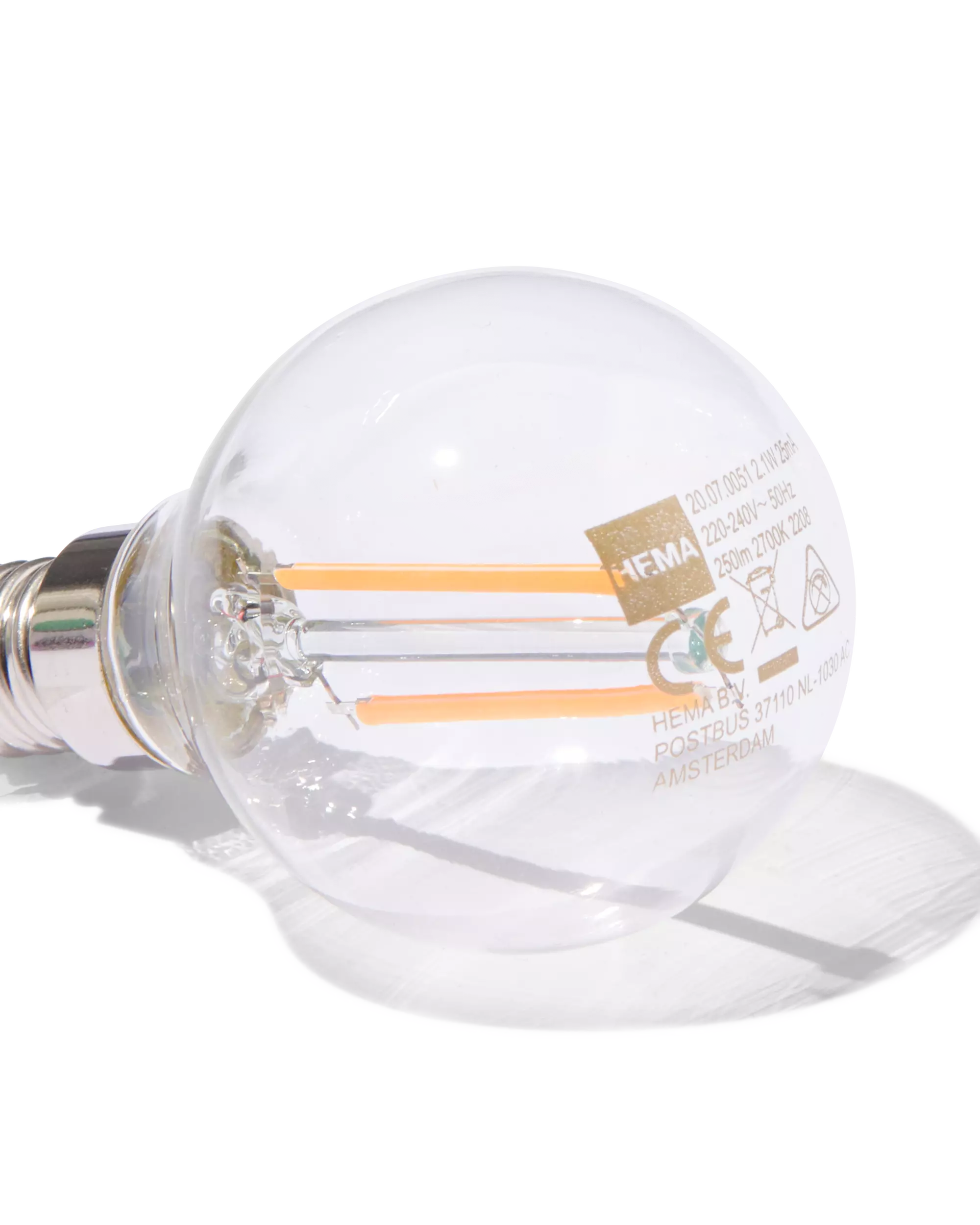boule led clear E14 1,5W 250lm