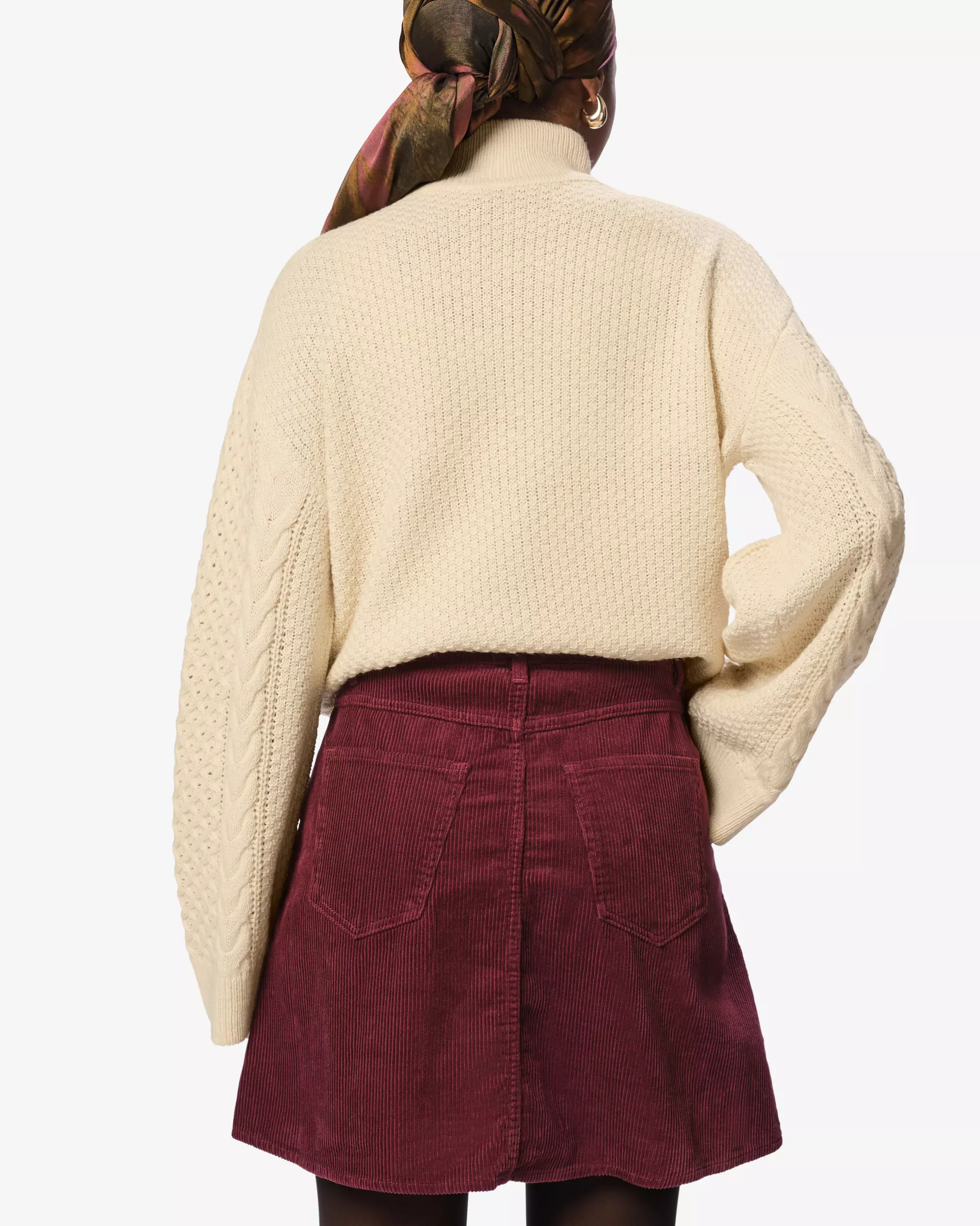 jupe pour femme coupe classique côtelée