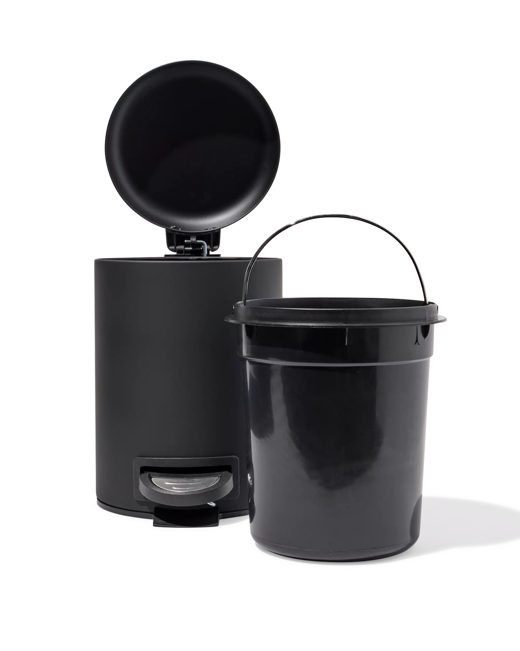 poubelle à pédale 3 L noir