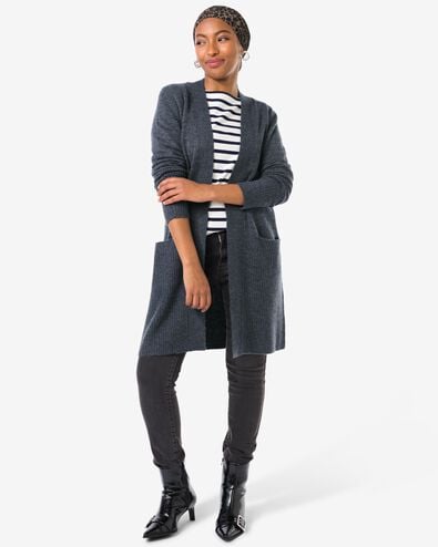 damesvest Lana  blauw blauw - 36302620BLUE - HEMA