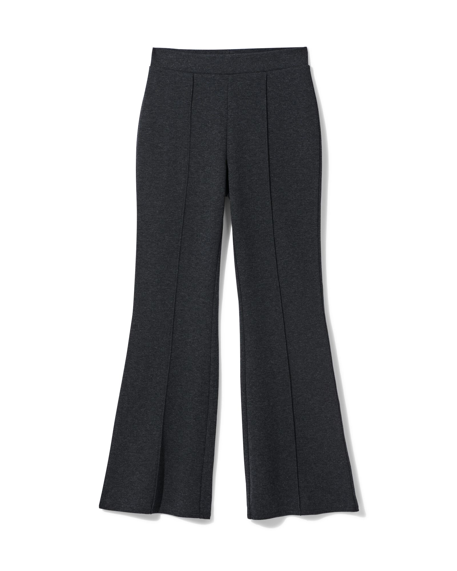 damesbroek Otis regular fit jersey grijsmelange grijsmelange - 36214380GREYMELANGE - HEMA