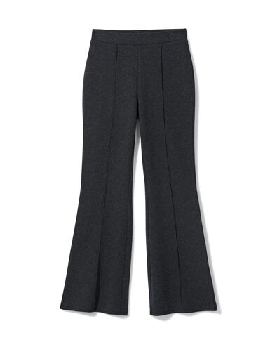 damesbroek Otis regular fit jersey grijsmelange grijsmelange - 36214380GREYMELANGE - HEMA