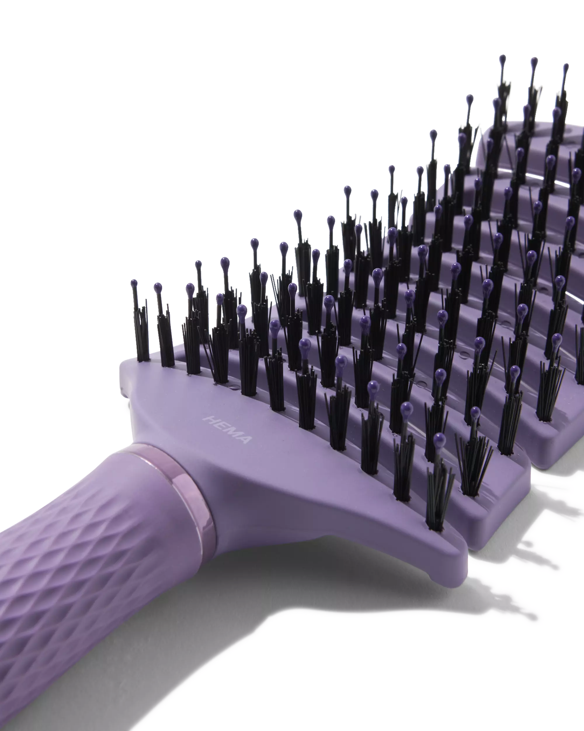 Haarbürste mit flexiblen, doppelten Borsten
