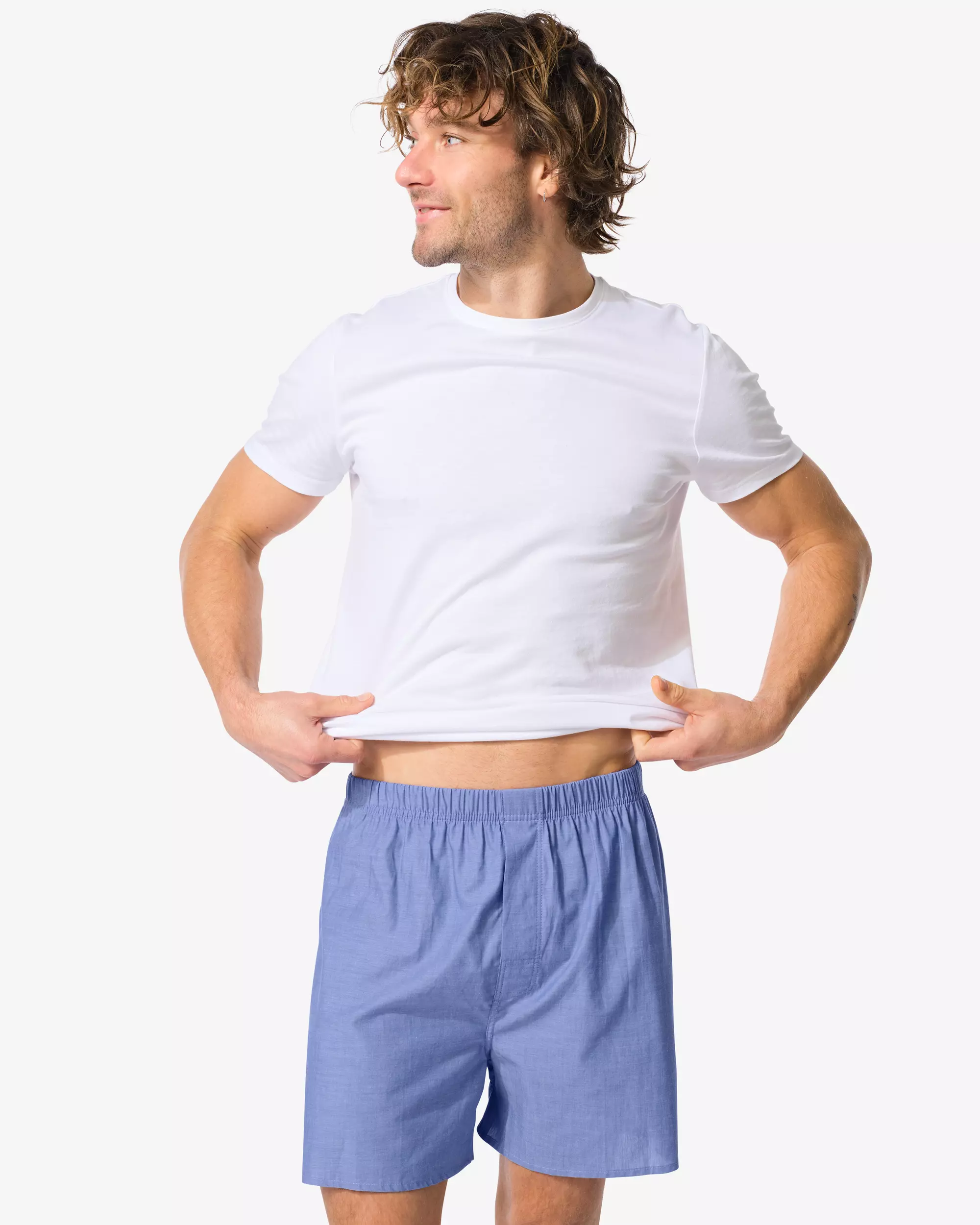 boxer ample en chambray pour homme