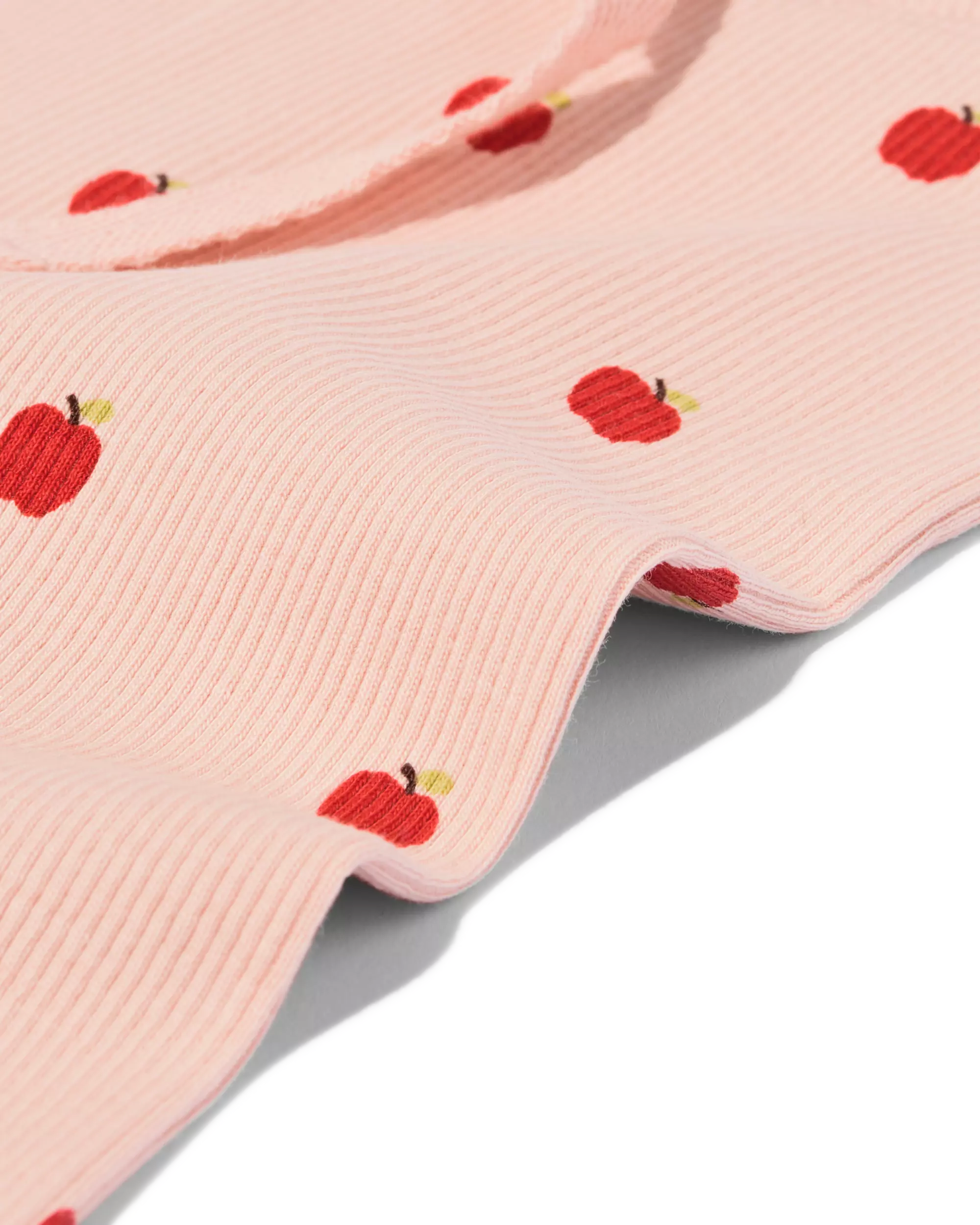 Babyleggings, anliegend, gerippt, Äpfel – 2 Stück