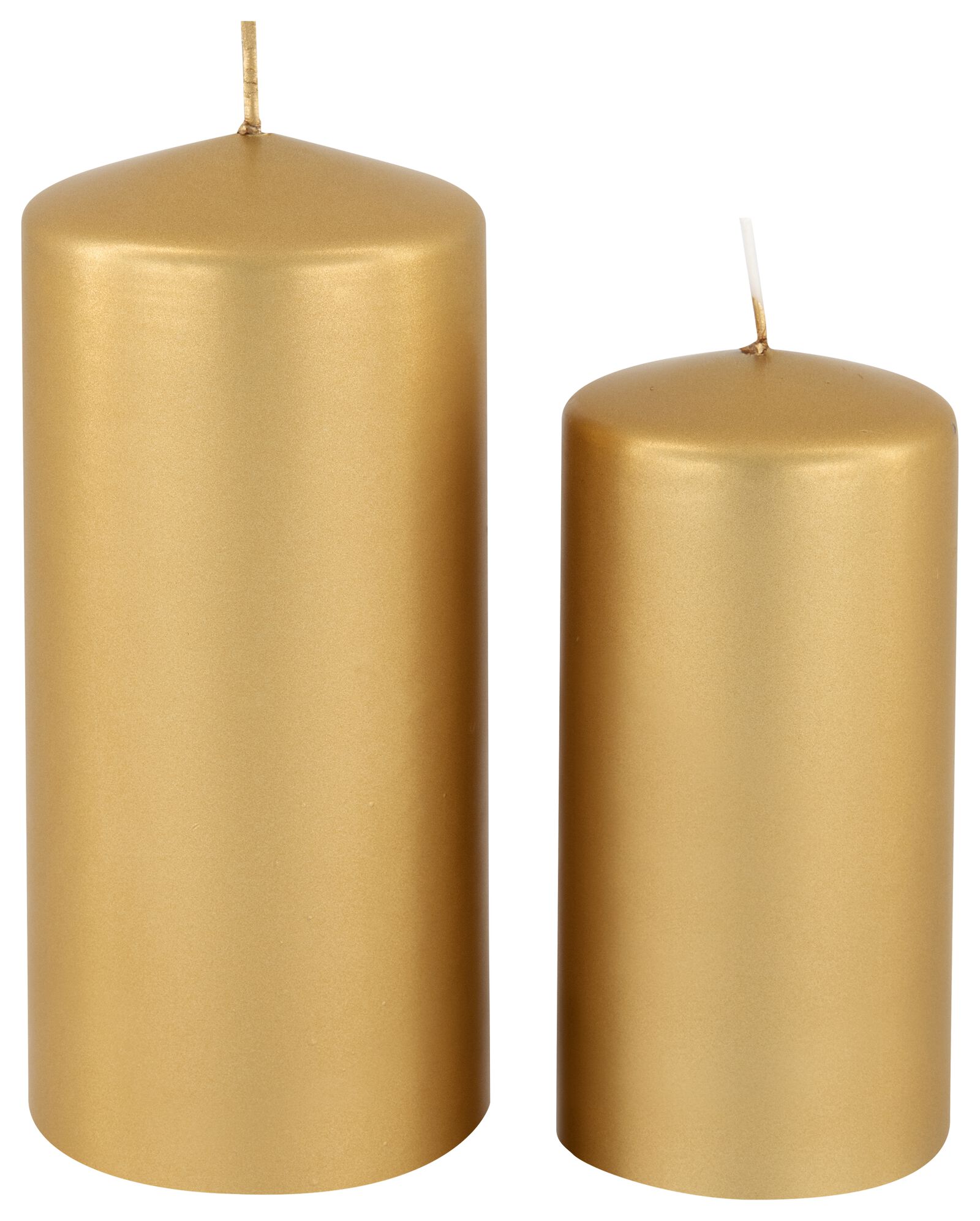 Stumpenkerzen gold