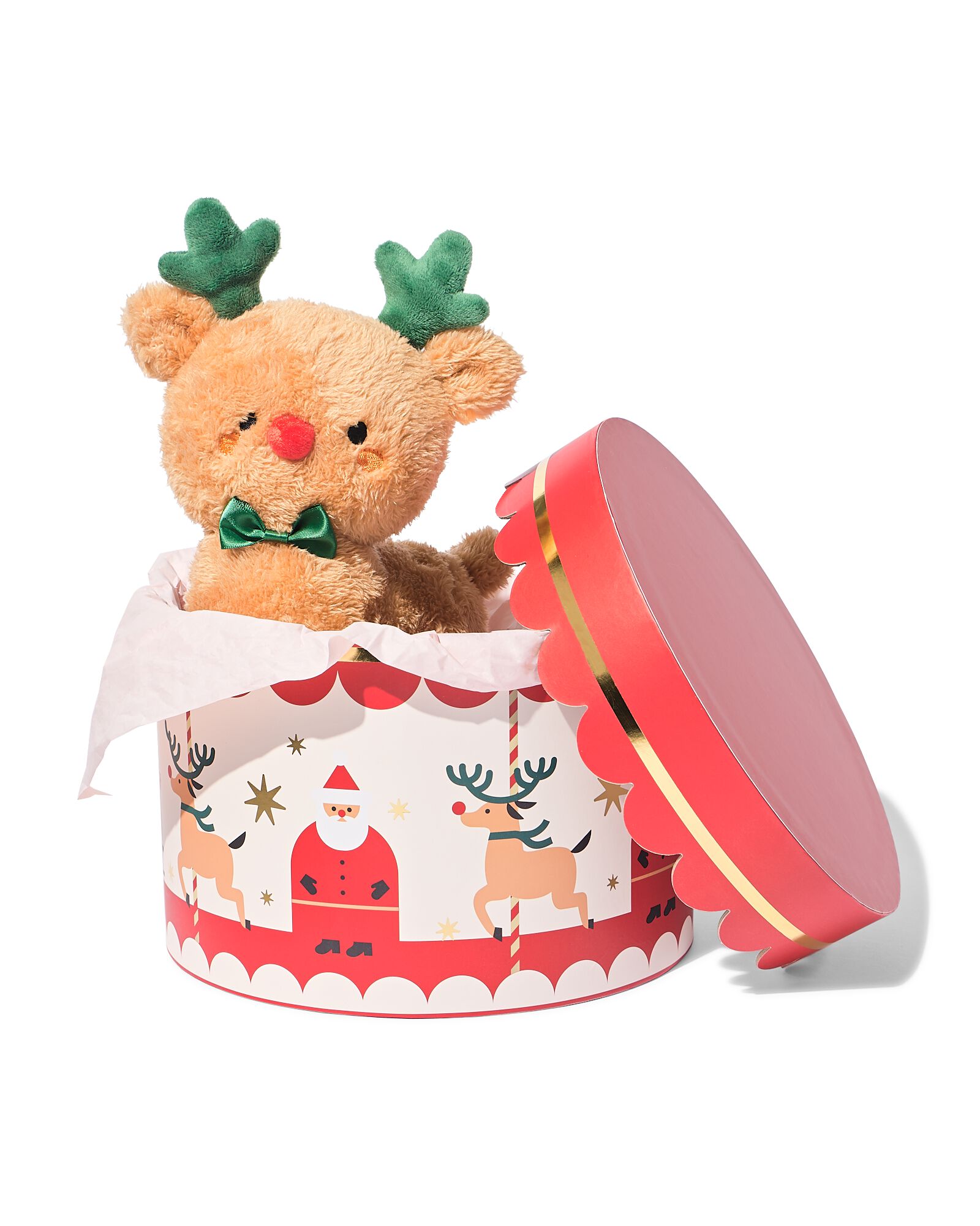bo&icirc;te cadeau ⌀23,4 x 15 cm No&euml;l - 25702203 - HEMA