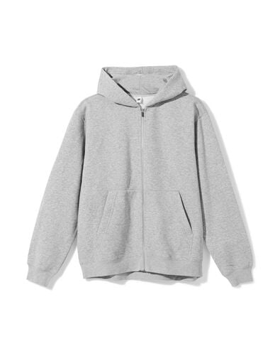 herenvest sweatstof lichtgrijs lichtgrijs - 2101020LIGHTGREY - HEMA