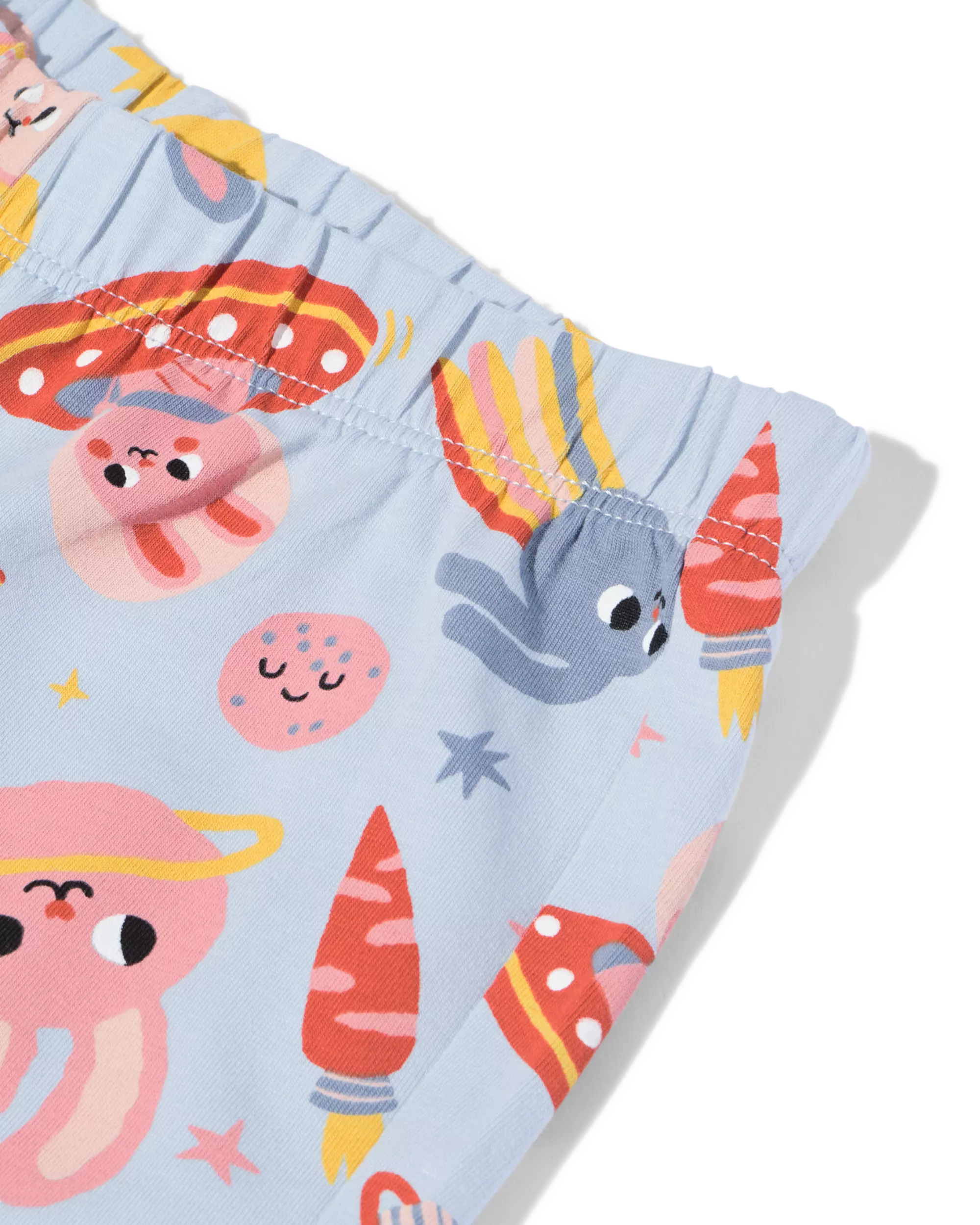 Kinder-Pyjama, Weltall, mit Puppenpyjama