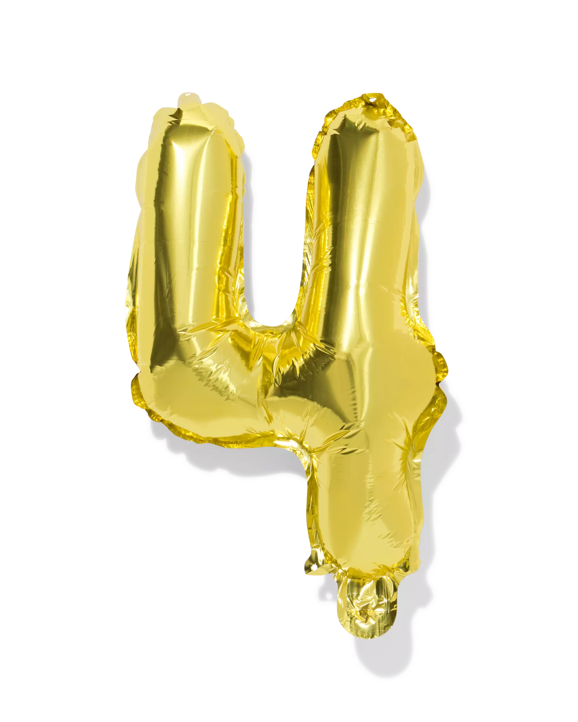 folieballon cijfer 4 30cm goud