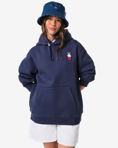 Miffy-Hoodie f&uuml;r Erwachsene, Gr&ouml;&szlig;e M blau M - 14990170 - HEMA