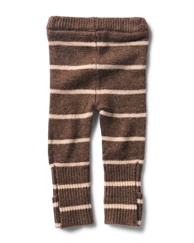 legging &eacute;volutif nouveau-n&eacute; ajust&eacute; rayures marron marron - 33463020BROWN - HEMA