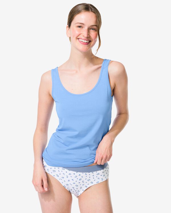 Damentop Baumwolle blau blau - 19608560BLUE - HEMA