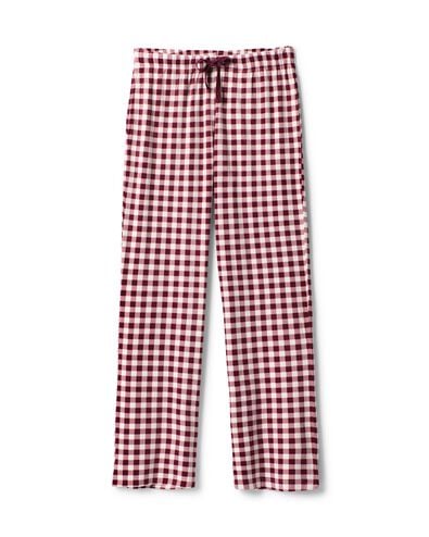 pantalon de pyjama femme velours carreaux rouge fonc&eacute; rouge fonc&eacute; - 23401714DARKRED - HEMA
