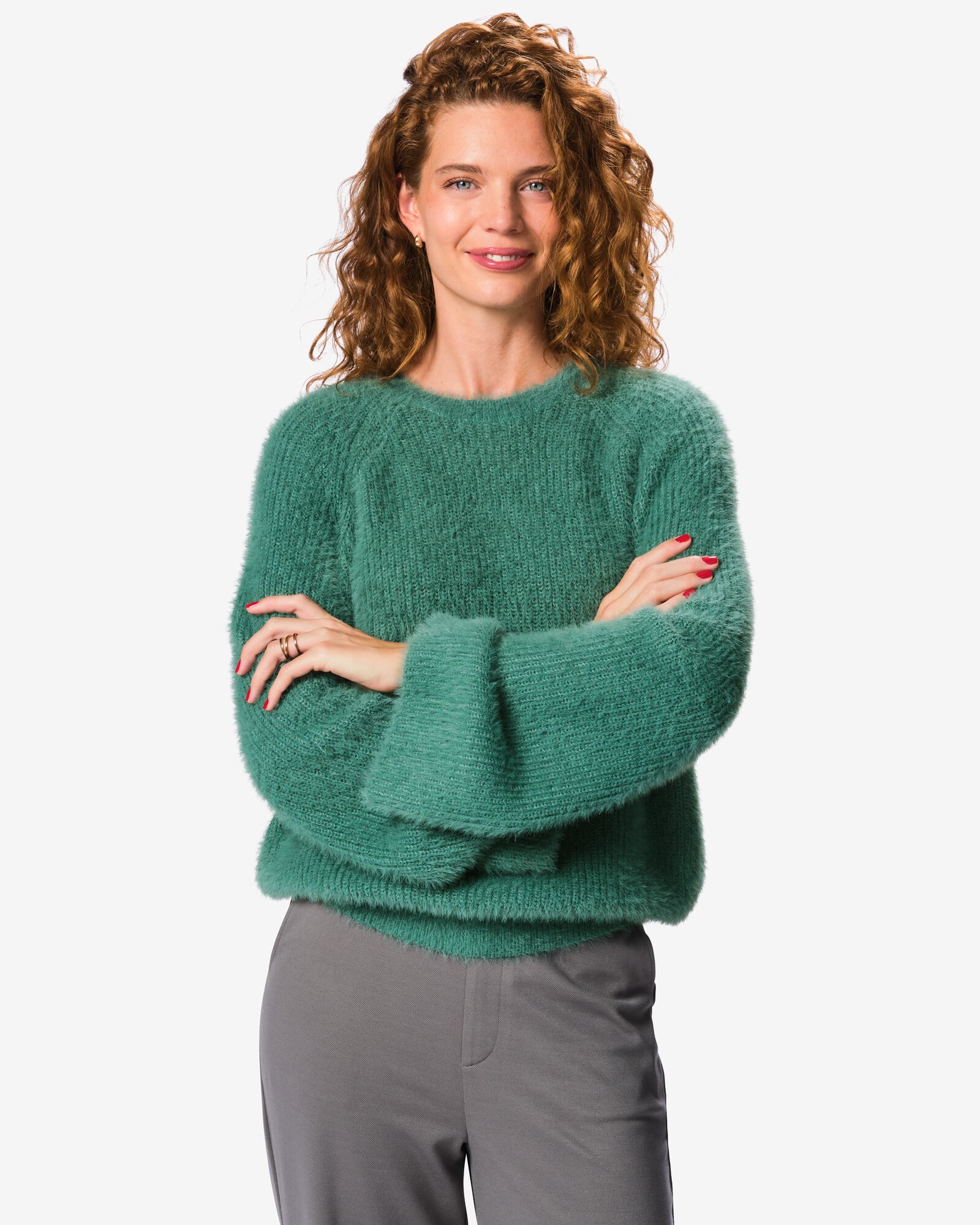 pull femme Mozz vert vert - 36214950GREEN - HEMA