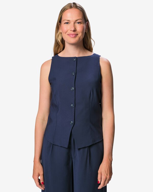 cardigan femme Sarie bleu fonc&eacute; bleu fonc&eacute; - 36212370DARKBLUE - HEMA