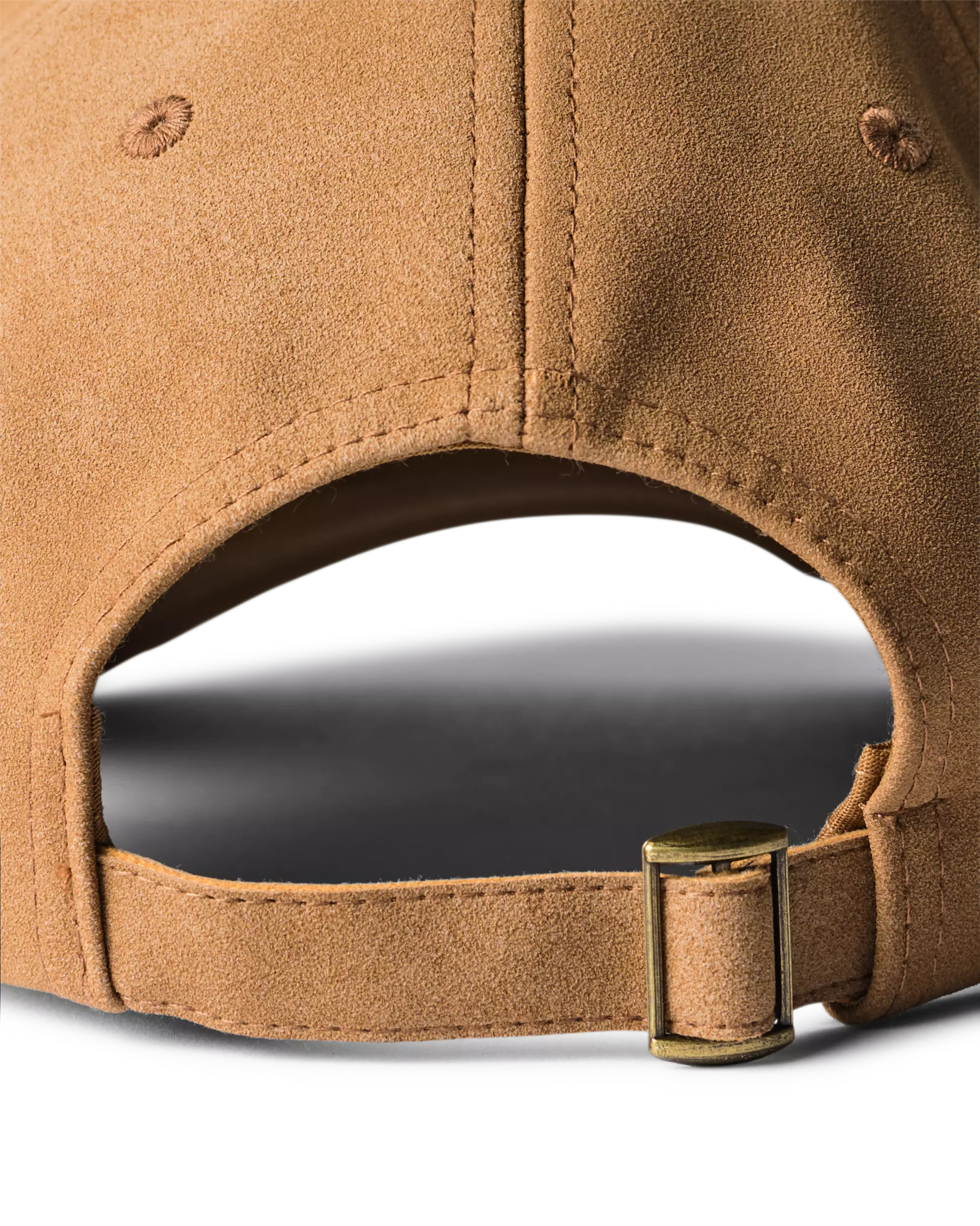 verstellbare Schnalle an camel Wildleder Damen Cap