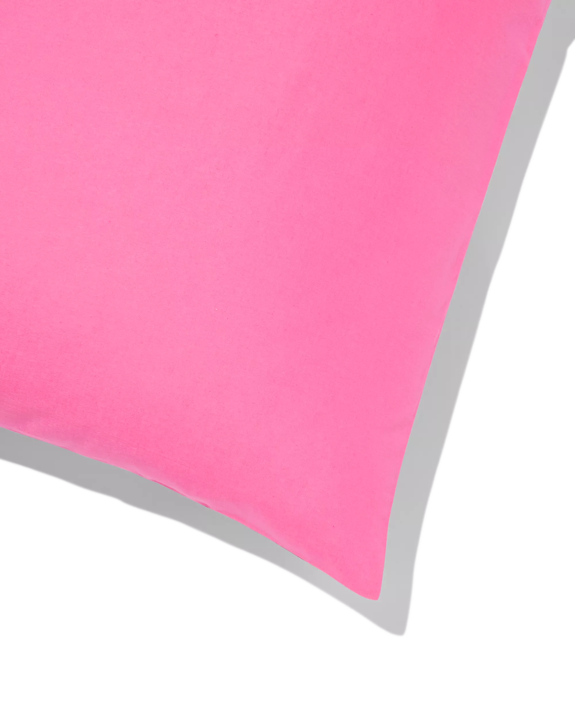 taie d'oreiller 60x70cm coton doux rose vif